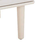 Comodino a 2 cassetti con rete in rattan rovere/nero/noce – Singolo