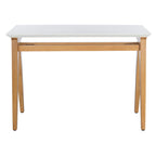 Scrivania A-Frame singola Noce/Quercia Bianca, stile industriale-rustico