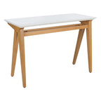 Scrivania A-Frame singola Noce/Quercia Bianca, stile industriale-rustico