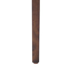 Scrivania A-Frame singola Noce/Quercia Bianca, stile industriale-rustico