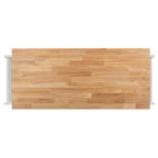 Carrello da Cucina Bianco/Naturale a 2 Ante e 1 Ripiano, 1 Persona