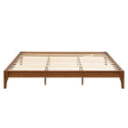 Struttura Letto in Bambù Marrone, piazza e mezza/matrimoniale/king size, 1 persona