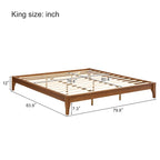 Struttura Letto in Bambù Marrone, piazza e mezza/matrimoniale/king size, 1 persona