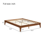 Struttura Letto in Bambù Marrone, piazza e mezza/matrimoniale/king size, 1 persona