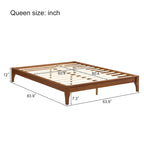 Struttura Letto in Bambù Marrone, piazza e mezza/matrimoniale/king size, 1 persona