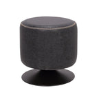Poggiapiedi rotondo girevole blu/nero/cenere/verde, 1 persona