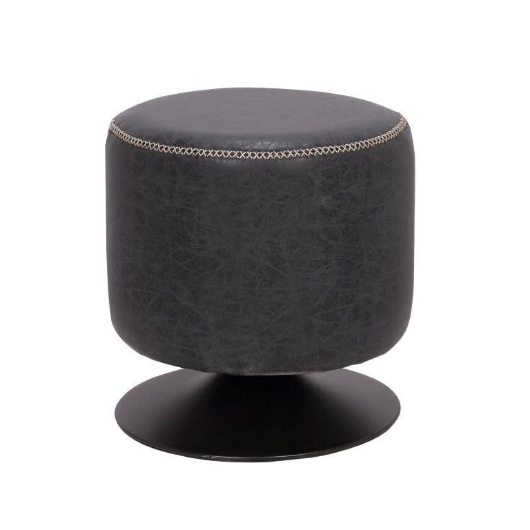 Poggiapiedi rotondo girevole blu/nero/cenere/verde, 1 persona