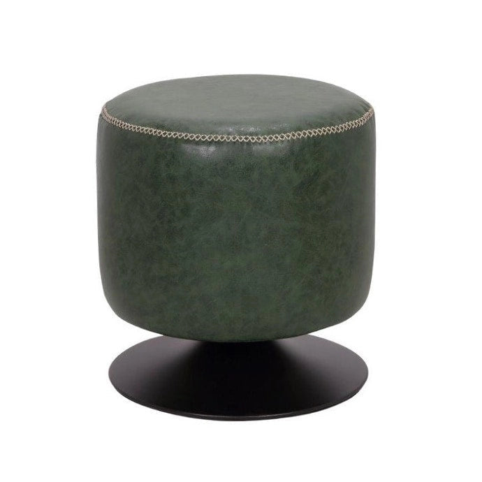 Poggiapiedi rotondo girevole blu/nero/cenere/verde, 1 persona