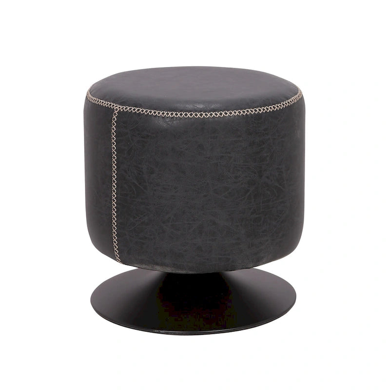 Poggiapiedi rotondo girevole blu/nero/cenere/verde, 1 persona