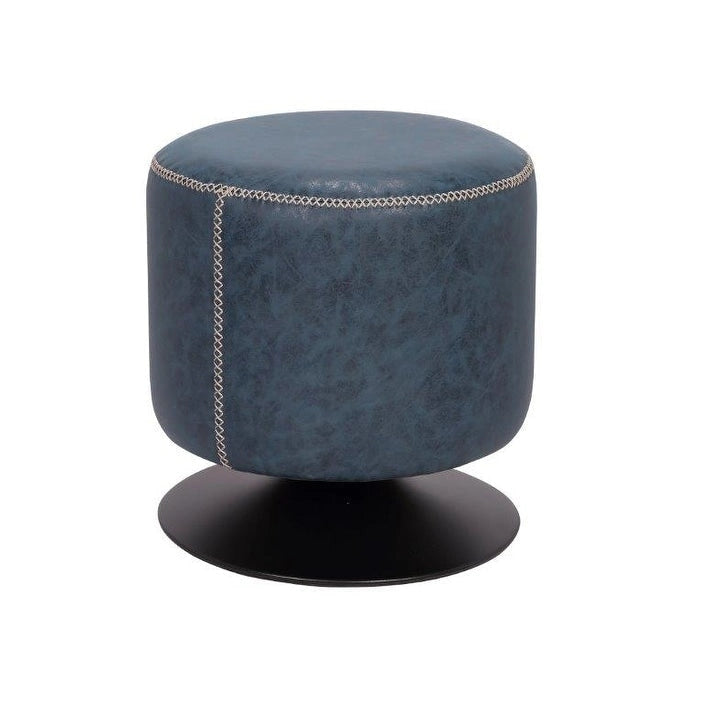 Poggiapiedi rotondo girevole blu/nero/cenere/verde, 1 persona