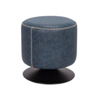 Poggiapiedi rotondo girevole blu/nero/cenere/verde, 1 persona