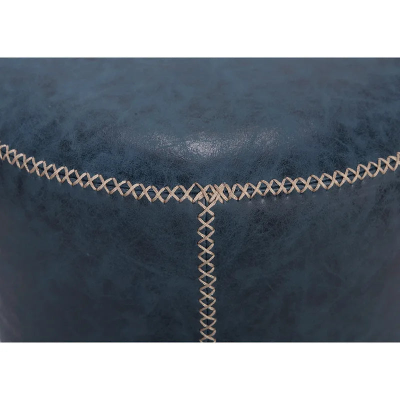 Poggiapiedi rotondo girevole blu/nero/cenere/verde, 1 persona