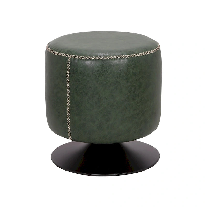 Poggiapiedi rotondo girevole blu/nero/cenere/verde, 1 persona