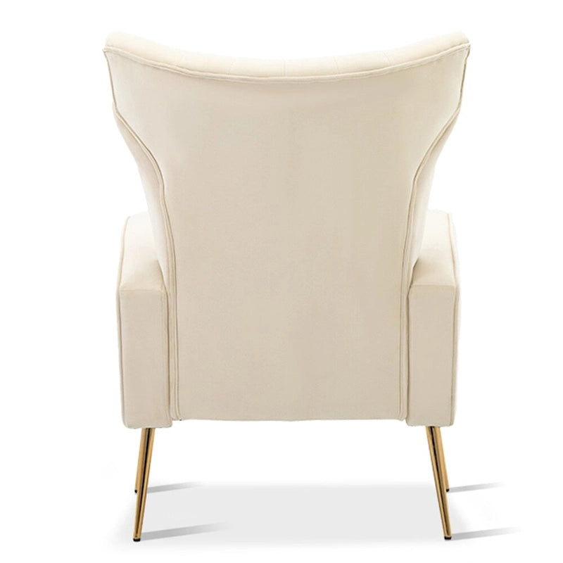Poltrona in Velluto Grigio/Blu/Bianco con Schienale Alto e Gambe Dorate, Posto Singolo