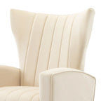 Poltrona in Velluto Grigio/Blu/Bianco con Schienale Alto e Gambe Dorate, Posto Singolo