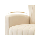 Poltrona in Velluto Grigio/Blu/Bianco con Schienale Alto e Gambe Dorate, Posto Singolo
