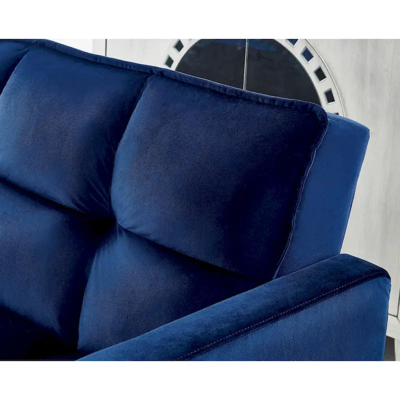 Divano letto in velluto trapuntato, 2 posti, vari colori