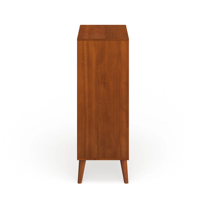 Cassettiera moderna di metà secolo a 4 cassetti – Grigio / Rovere / Nero / Bianco