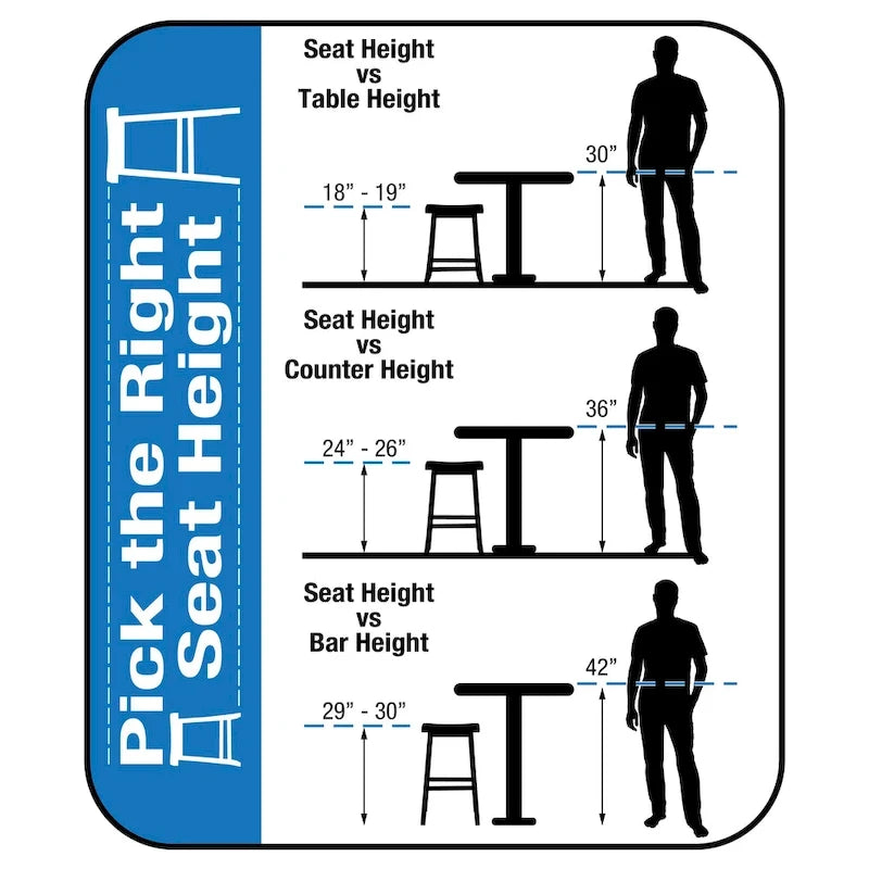 Sgabello da bar a sella 76 cm – Sedile in tessuto, set da 2