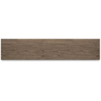 Mobile TV in legno marrone con ante in vetro, adatto a TV fino a 97", montaggio per 1 persona – 85W x 18D x 33H