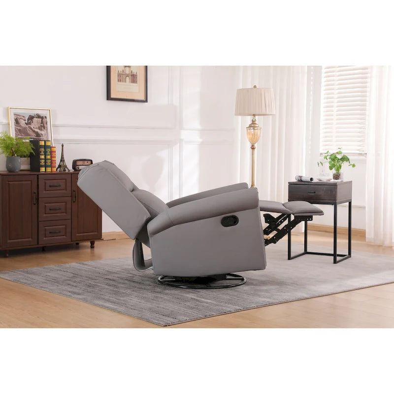 Poltrona Letto Pieghevole in Velluto Grigio / Rosa / Nero, Singola, con Schienale Regolabile