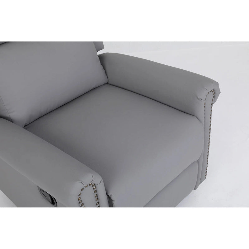 Poltrona Letto Pieghevole in Velluto Grigio / Rosa / Nero, Singola, con Schienale Regolabile