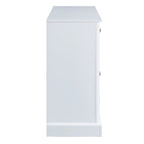Credenza/Buffet Bianco Antico/Bianco da 60" con 2 Cassetti e 4 Ante