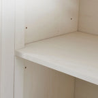 Credenza/Buffet Bianco Antico/Bianco da 60" con 2 Cassetti e 4 Ante