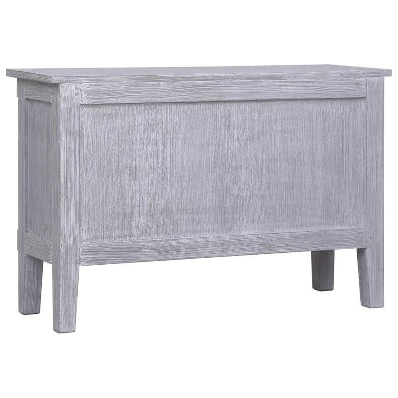 vidaXL Sideboard with 2 Drawers 35.4x11.8x23.6 Solid Mahogany Wood