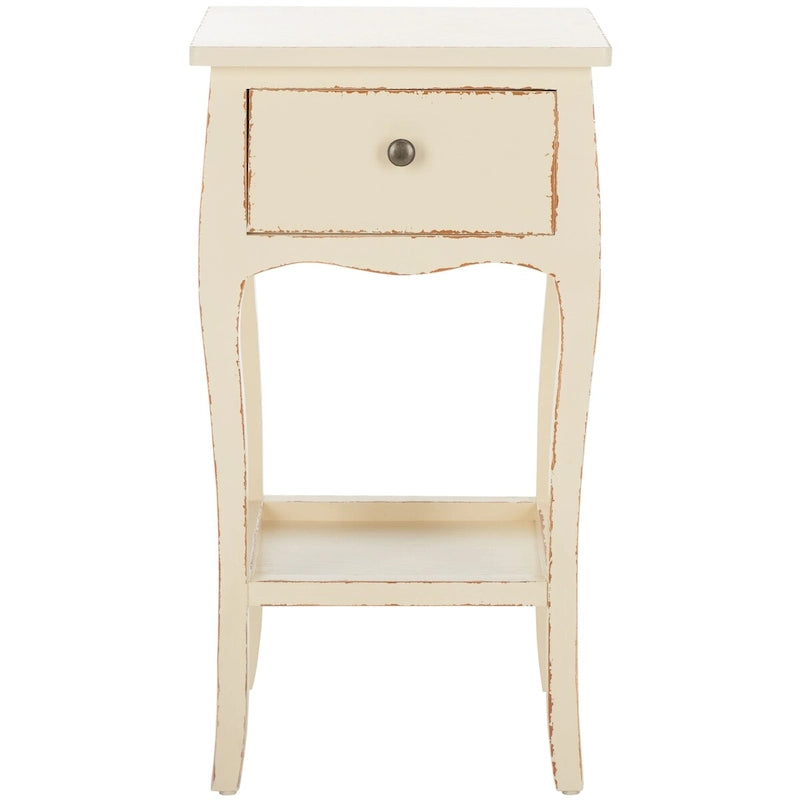 Tavolino in stile francese, singolo o in coppia – Miele Naturale / Crema Vintage / Grigio Cenere