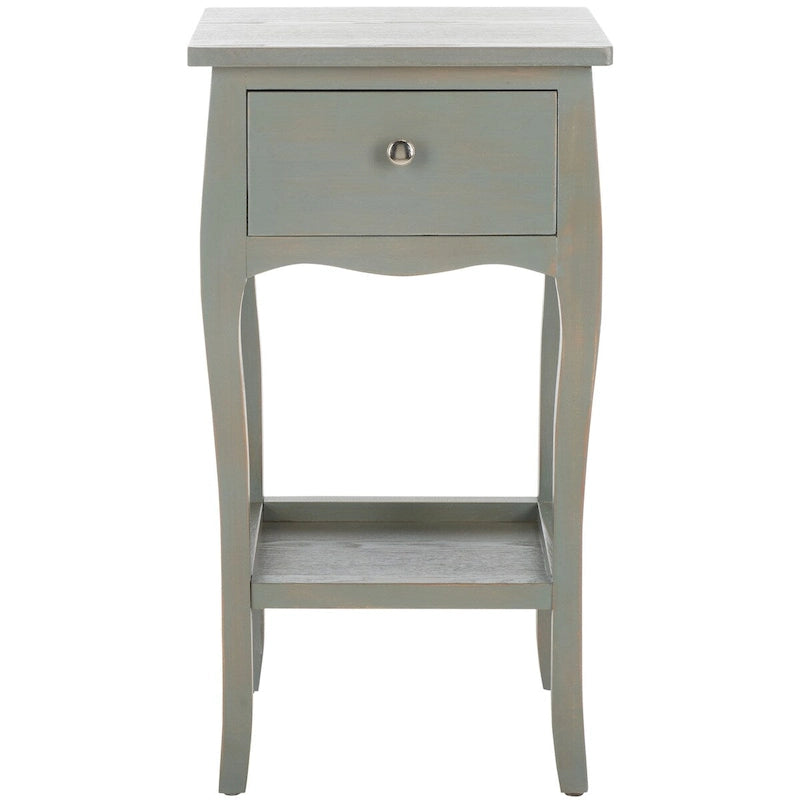 Tavolino in stile francese, singolo o in coppia – Miele Naturale / Crema Vintage / Grigio Cenere