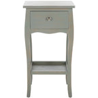Tavolino in stile francese, singolo o in coppia – Miele Naturale / Crema Vintage / Grigio Cenere