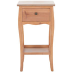 Tavolino in stile francese, singolo o in coppia – Miele Naturale / Crema Vintage / Grigio Cenere
