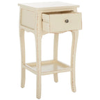 Tavolino in stile francese, singolo o in coppia – Miele Naturale / Crema Vintage / Grigio Cenere