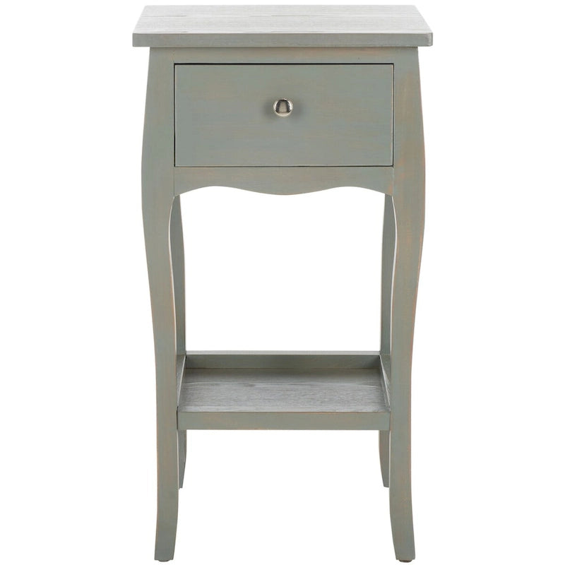Tavolino in stile francese, singolo o in coppia – Miele Naturale / Crema Vintage / Grigio Cenere