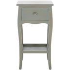 Tavolino in stile francese, singolo o in coppia – Miele Naturale / Crema Vintage / Grigio Cenere