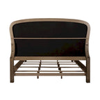 Set letto imbottito Dusty Taupe, cassettiera e specchio – Queen/King, per 2 persone