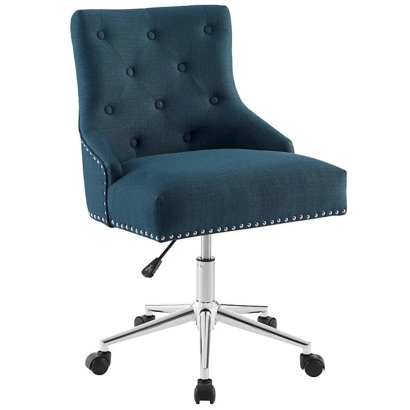 Sedia da ufficio girevole in tessuto trapuntato beige / verde acqua / azzurro / grigio per 1