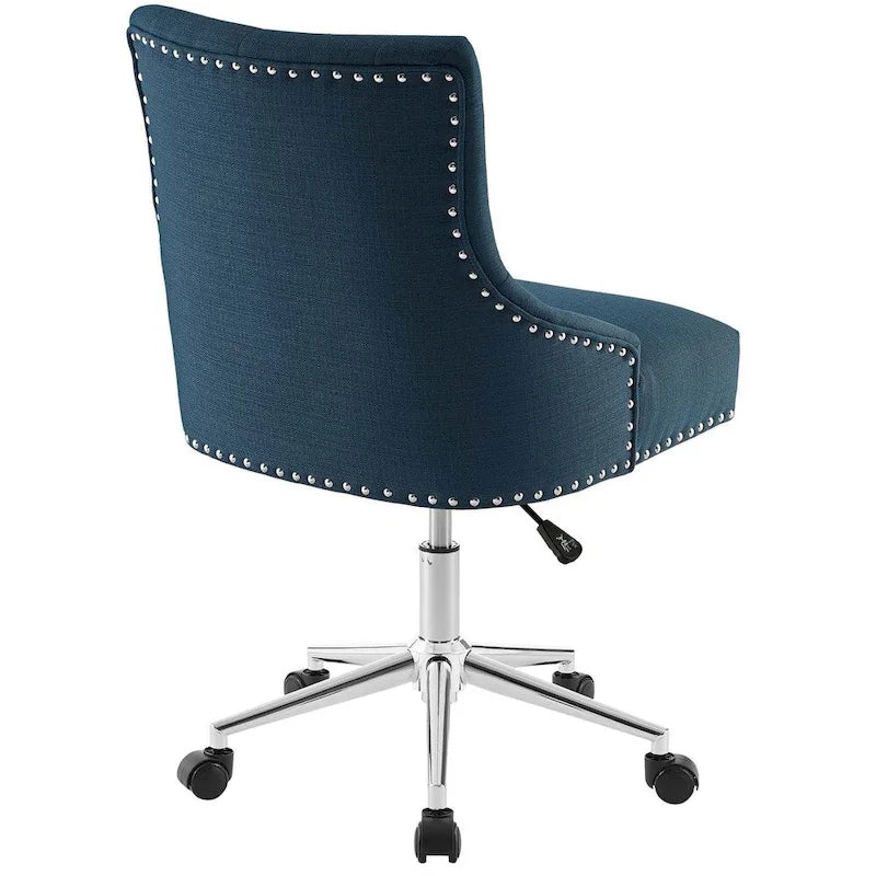 Sedia da ufficio girevole in tessuto trapuntato beige / verde acqua / azzurro / grigio per 1