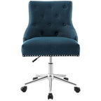 Sedia da ufficio girevole in tessuto trapuntato beige / verde acqua / azzurro / grigio per 1