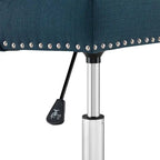 Sedia da ufficio girevole in tessuto trapuntato beige / verde acqua / azzurro / grigio per 1