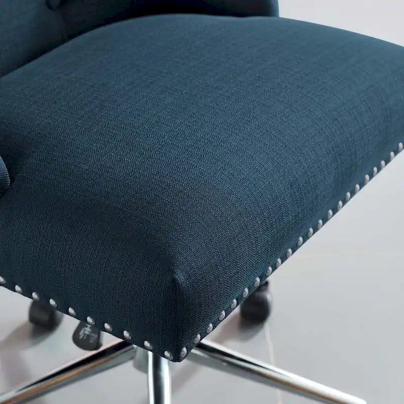 Sedia da ufficio girevole in tessuto trapuntato beige / verde acqua / azzurro / grigio per 1