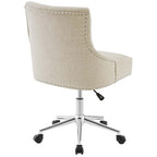 Sedia da ufficio girevole in tessuto trapuntato beige / verde acqua / azzurro / grigio per 1