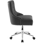 Sedia da ufficio girevole in tessuto trapuntato beige / verde acqua / azzurro / grigio per 1