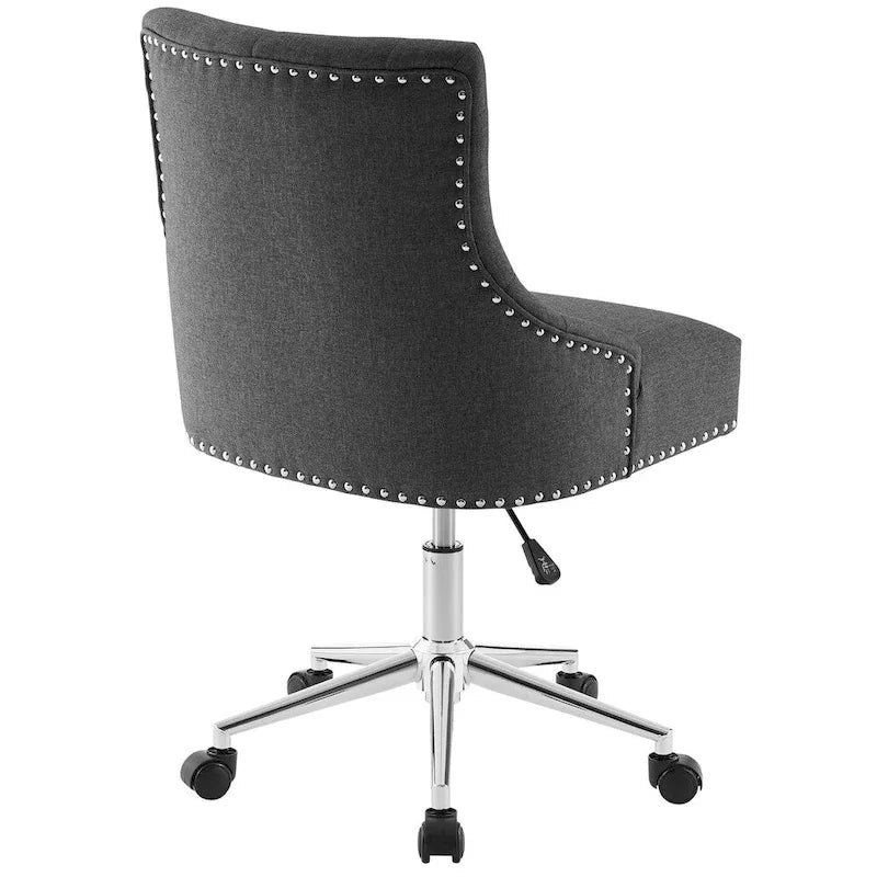 Sedia da ufficio girevole in tessuto trapuntato beige / verde acqua / azzurro / grigio per 1