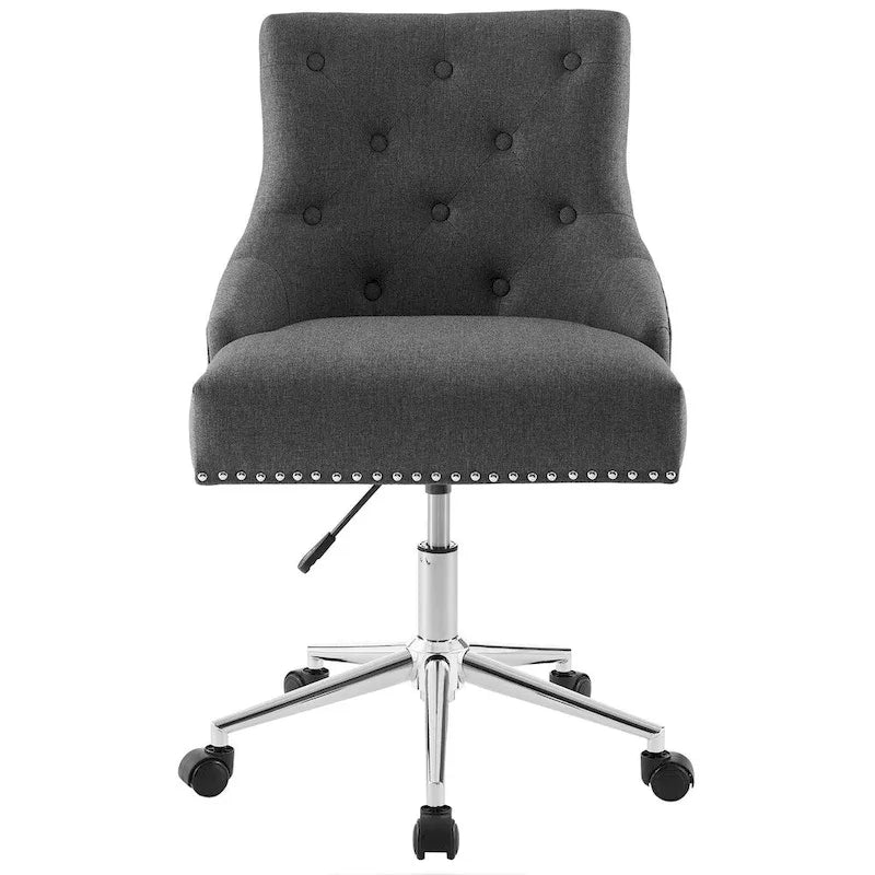 Sedia da ufficio girevole in tessuto trapuntato beige / verde acqua / azzurro / grigio per 1