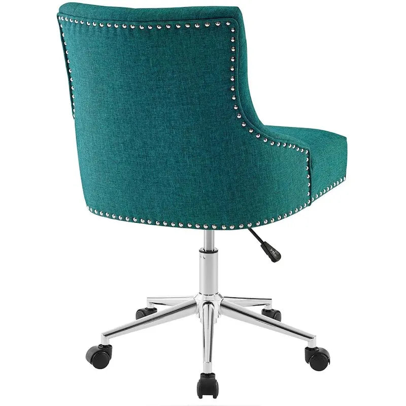 Sedia da ufficio girevole in tessuto trapuntato beige / verde acqua / azzurro / grigio per 1