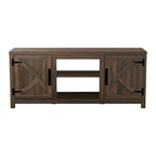 Mobile TV Marrone Effetto Legno Stile Fienile, Adatto a TV fino a 65"