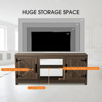 Mobile TV Marrone Effetto Legno Stile Fienile, Adatto a TV fino a 65"