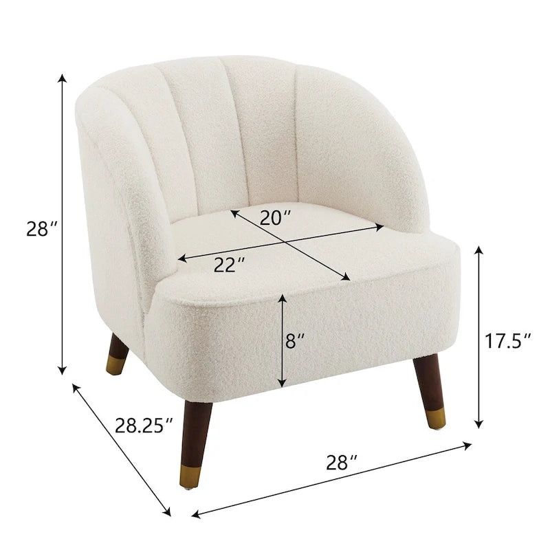 Poltroncina a barilotto in velluto arancione/fard/smeraldo/bianco con gambe in legno, seduta singola